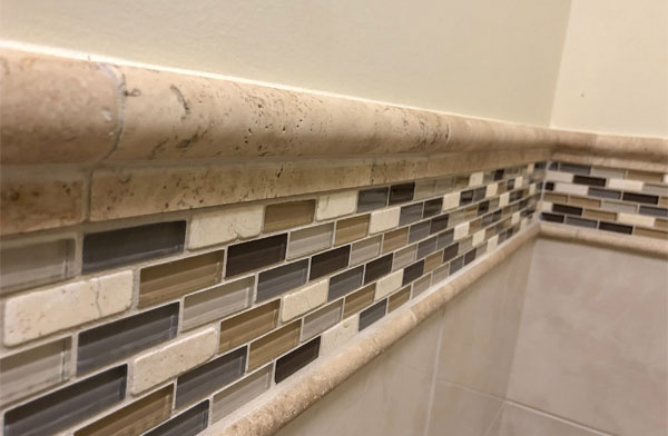 This image shows a Tile and Grout of a bathroom.