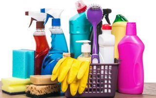 This image shows cleaning materials